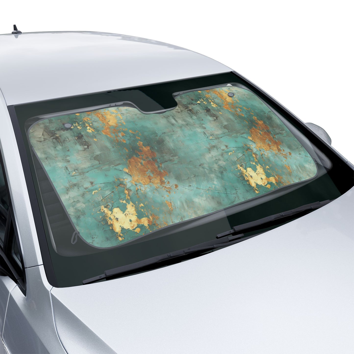 Car Sun Shades - Aqua Gold Collection 1