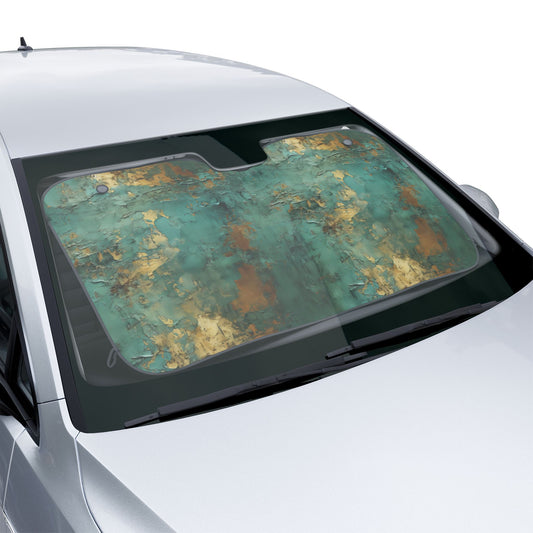 Car Sun Shades - Aqua Gold Collection 4